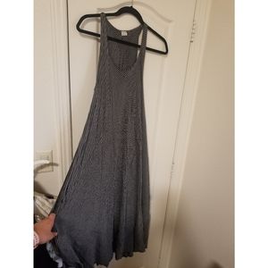 Black and white stripped reversible dress